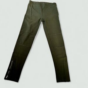 5x$25 Old Navy Olive Green Moto Legging Pants With Zippers, 14